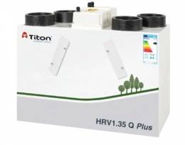 Rekuperaator TITON HRV1.35 Q Plus BC Eco vasakpoolne 237m3/h@100Pa