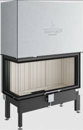 Стальная топка каминная Spartherm Varia 2L51-100h-4S, угловым (с левой стороны) прямым стеклом